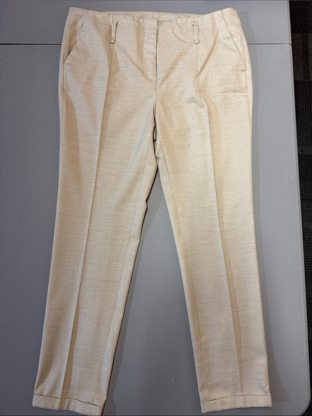 Zara Cream Tailored Trousers